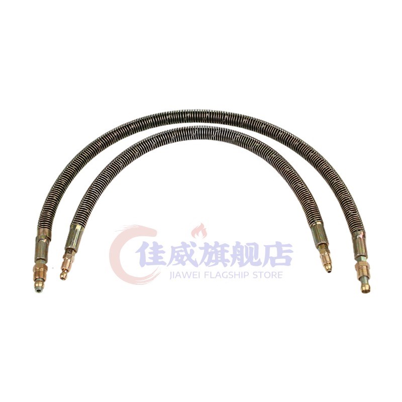 OST钢丝弹簧软管低压机床润滑油管6MM4MM注塑机编织布护套油管