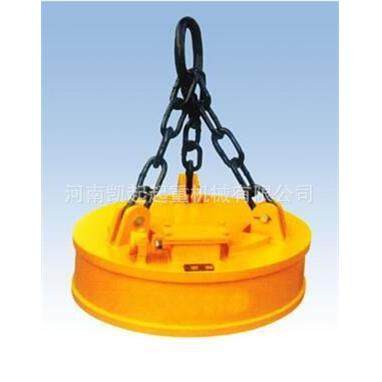 电磁吸盘吸废铁渣废钢强力圆形高频强磁挖机叉车废品站大型电磁铁