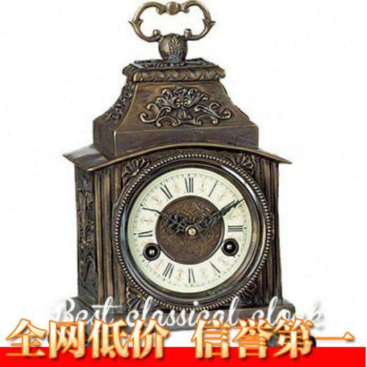 钟表 机械纯铜小座钟 古典把玩钟 仿古董老式台钟 电影道具 仿古