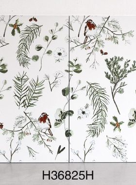 网红燕子花砖300x600花片砖仿古壁纸砖法式绿色卫生间背景墙瓷砖
