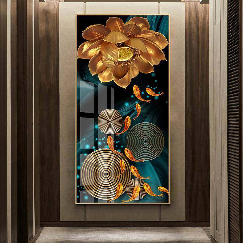 现代简约入XG-A233玄户关装饰正对画门走廊意过道客厅挂画鱼图寓,家居饰品,现代装饰画,淘宝优惠券,粉丝福利购,淘宝优惠卷