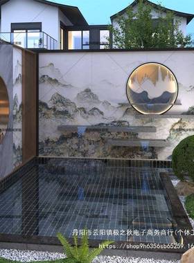 304加厚不锈钢鱼出池黑色古铜色瀑金ali-9227布水墅口庭院别造景