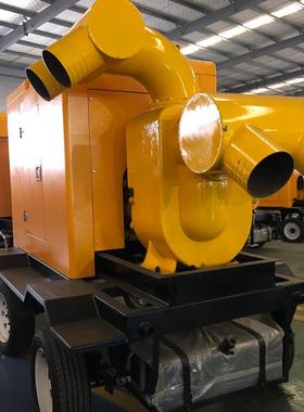 柴油泵机组5002000立方移动泵排LOL涝车水防汛全自动免引水-农田