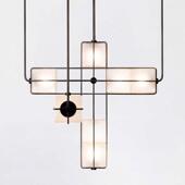 轻前奢别墅餐厅吧新酒台长餐329桌书房茶室现代中式 店大堂台组合