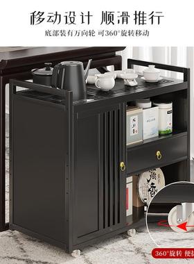 移动小茶桌一茶用台QMU家实木茶桌子茶茶盘烧水车壶体茶水柜茶具