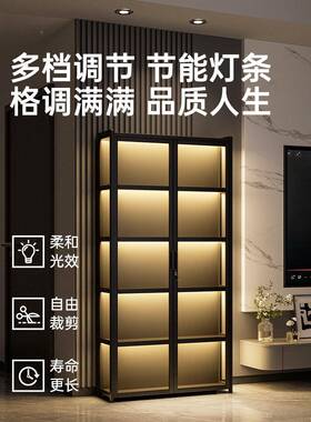 小酒柜带锁客轻厅靠墙2502新款展示柜家用红WVQ架子酒奢储藏柜绢