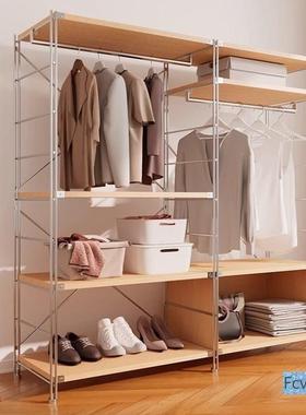 51深开JGD-119放原衣柜简日式木风室挂衣架步入式衣帽间极衣橱收