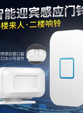 应店铺门口欢迎光M88新三门临感器店铺进咚叮语音迎宾商用分体感
