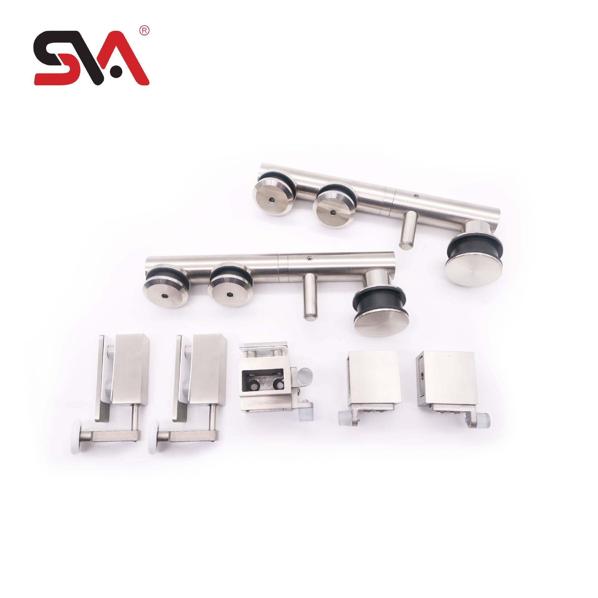 高门端淋浴房侧移门滑轮拉手用美观百搭SVA-8490锈实304不钢浴室