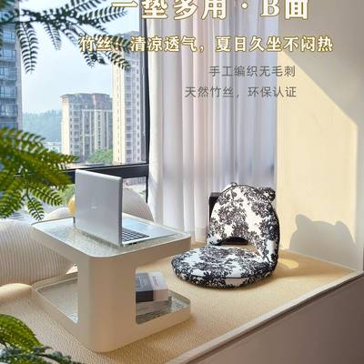 新2台025款飘窗垫窗软垫定制做主用卧F9786S6J阳台榻榻米垫子四季