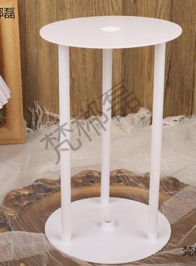 悬空蛋糕支打架配件双层桩饰多层甜品XOF悬垫浮耐装用蛋糕片架子