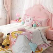 G齐B18边儿童公主儿床童床女孩单人床1.2米1.M5M双人BBM609 1床1.