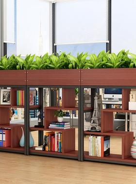 8675艺隔断置物铁架办公装饰餐厅创意屏风花架架落地工业室风展示