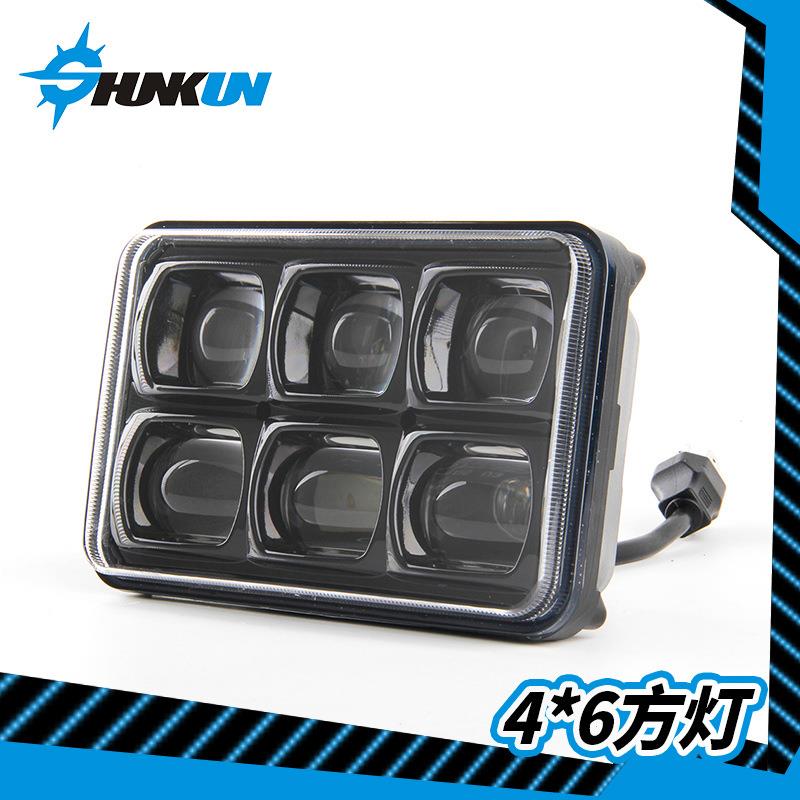 厂家直销电商爆款汽车4*6LD方灯4*6方灯作越灯野E车改装车灯货车