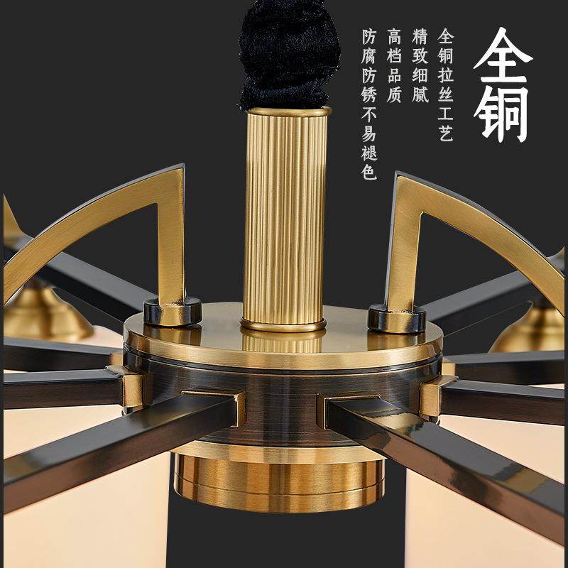 家新式全铜客厅餐厅书房卧室吊灯轻奢网红950创气意大高端中用灯