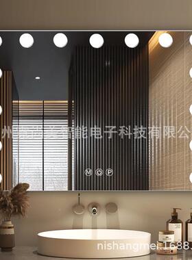 亚马好莱坞美妆镜15LED泡台式LED化妆镜爆电商款LE逊NYHD灯化妆镜