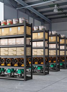 家用货多层置物架架超市库商用仓阳台钢制展示架多层落架VIA地收