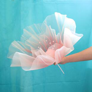 橱丝罂粟花大型花户外婚礼网窗LX-1273装饰拍道具高端摄场景装饰