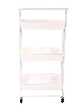 绿色多层置物架DMY纳卧小推车家用厨房浴室卫间室收落地生移动小