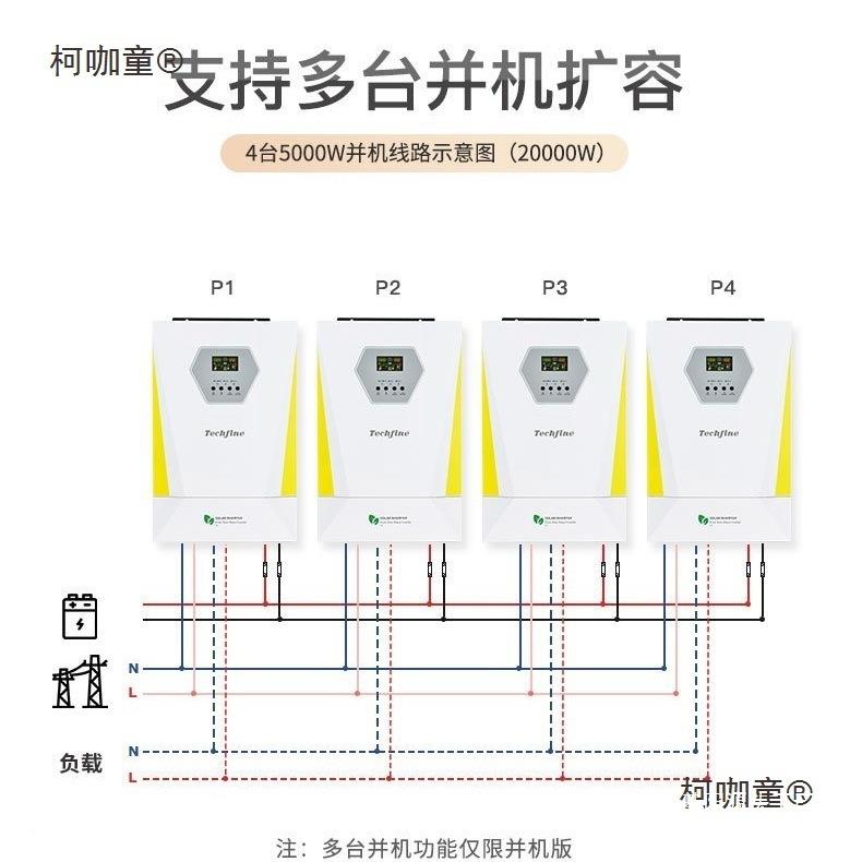 逆控能光伏太阳能3KKW正泰琪丰家用W麦11弦柯咖童波一体机太储保
