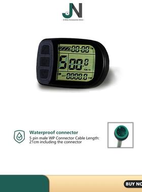 自行车锂电改装24V36V显48VKT-CD5昆20210820水腾智能液晶示仪表