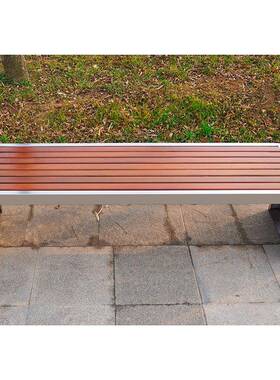 户外园椅公BZY-53-0商不锈钢坐凳腐木休防闲椅场创意休闲凳