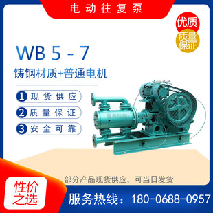 远距离输水泵 WB1 型电动往复泵 耐腐蚀石油化工泵 油库输油泵