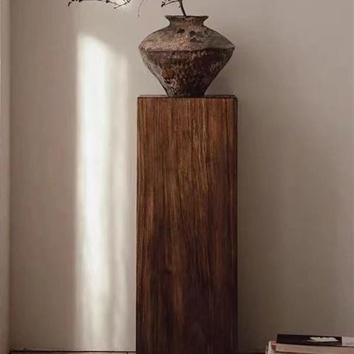 方形木墩矮凳原木酒店摆件茶几复古实木墩子树桩木桩凳个性侘寂风