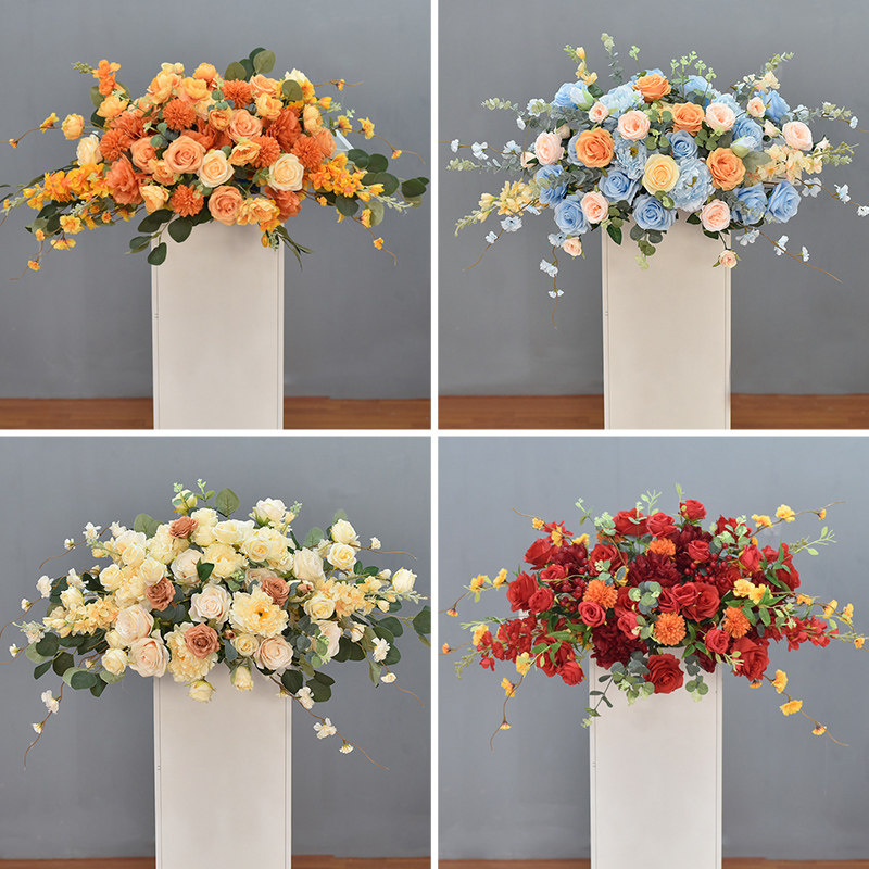 讲台花仿真花演讲台发言台花艺讲座商务会议主席台装饰用花假花