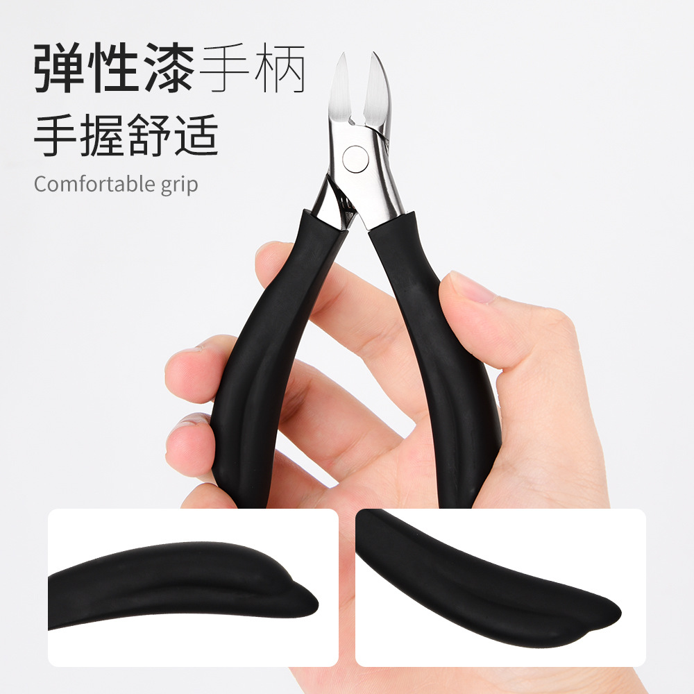 现货独特海豚设计手柄甲沟鹰嘴指甲刀甲沟钳嵌甲死甲灰甲剪美容钳