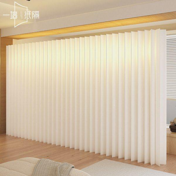 发光纸屏风隔断假墙办公室挡板卧室分割神器免打孔隔断墙简易自装