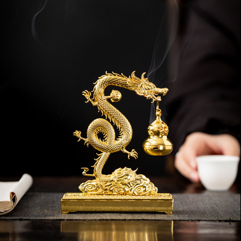 云中金龙合金香炉吊炉小祥云无粘粉沉香檀香净化空气室内持久香薰