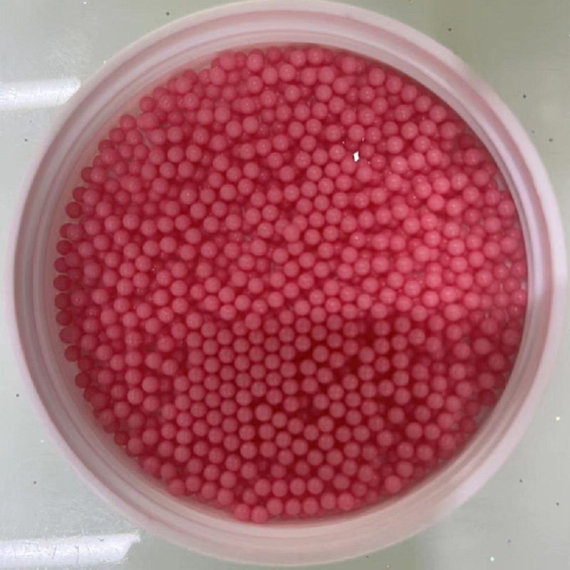 公斤价泡后7-8MM加重加硬磨砂粉水弹磨砂红磨砂透明保水剂吸水珠