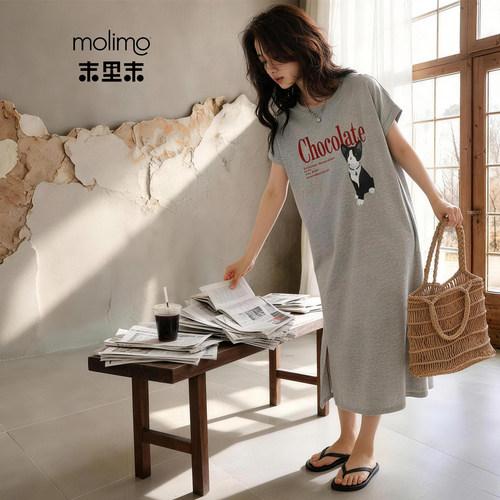 凉感型睡裙女睡衣夏季夏天莫代尔