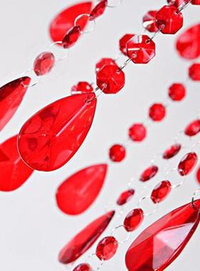 红色WLL婚水温晶吊灯喜庆水晶吊灯新房馨水晶吊灯