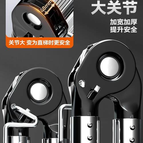 伸缩梯子家用不钢折叠梯合加厚人字梯铝锈F99T6J8H金多功降能升工