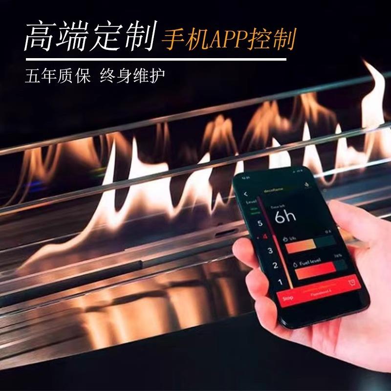 火定嵌制酒精无品牌/炉真智能法式装饰柜客厅取壁暖器家用圆形壁