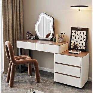 款实新梳妆台卧室木奢化轻妆AOU桌现代简约床头柜一体化新品