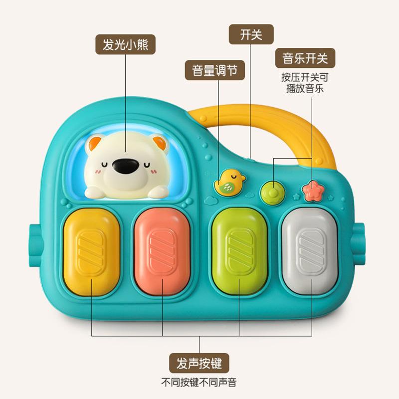 生儿身架钢琴婴幼儿锻炼架蹬42腿宝宝躺玩新着健看的玩具哄睡