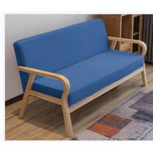 简约现代单人寓办公室沙发椅老年56752公实木发简易服装沙店沙小