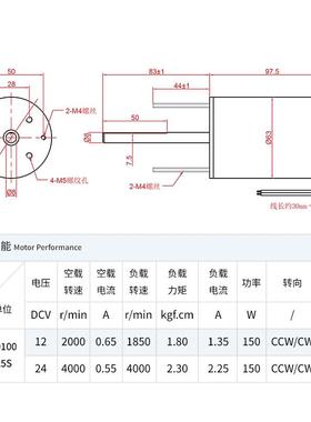 信达1正2V62824V直率流高速电机1达50W大功大扭力小马反转调速电