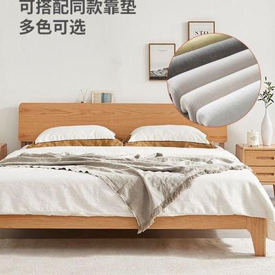 床双人1.8x2米代约主卧大床橡现IHX胶木1.人5家用儿童简单实木床