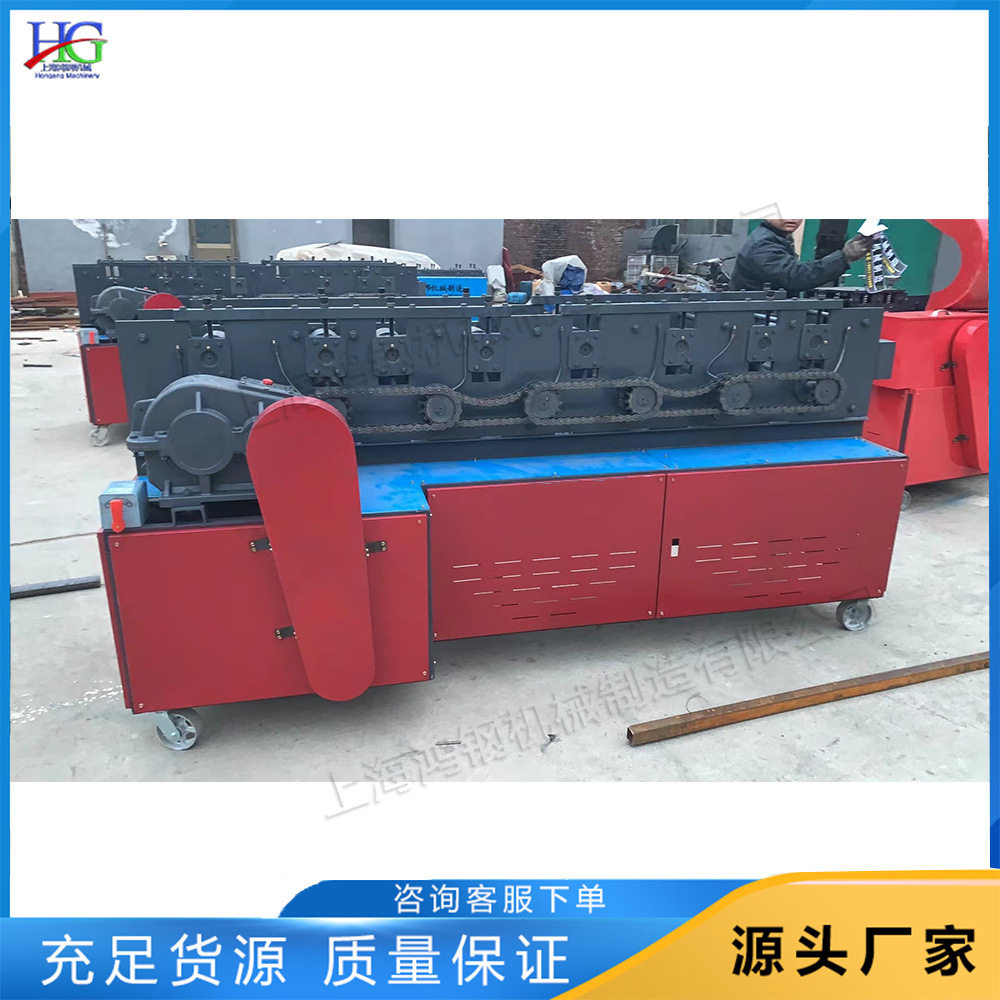 矩形管方管调直机 脚手架钢管矫直设备 角铁扁钢钢管压直机