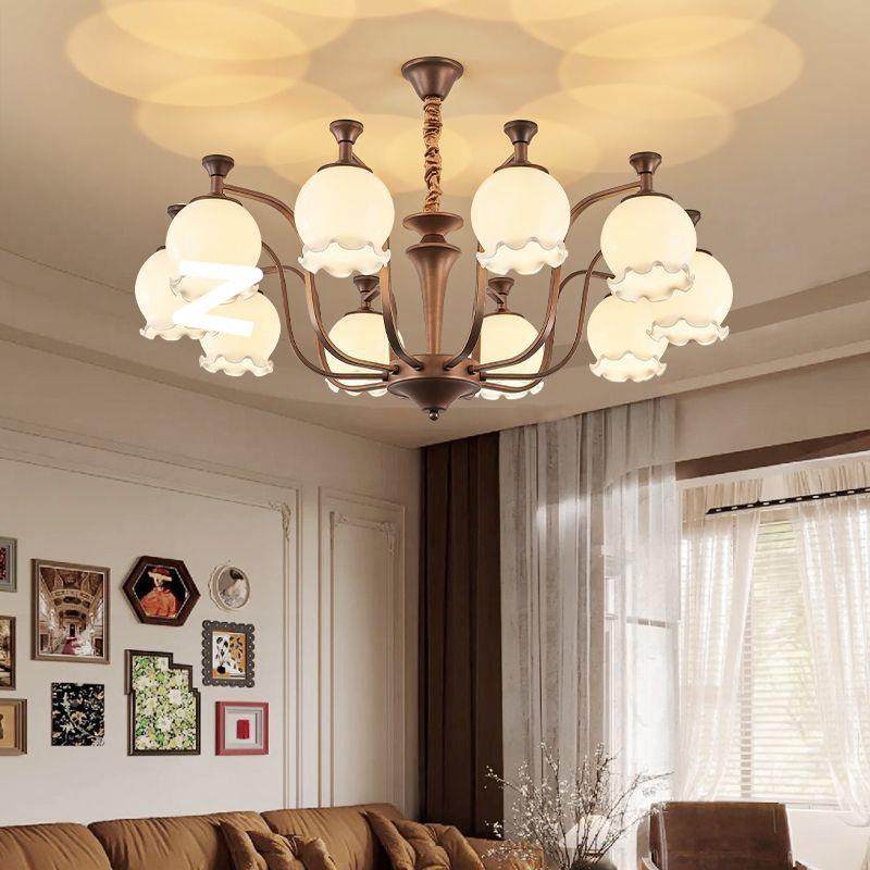 组法式中古客厅吊65灯美i式复古网红奢华铃兰花卧室餐厅合朵vntag,家装灯饰光源,智能吊灯,淘宝优惠券,粉丝福利购,淘宝优惠卷