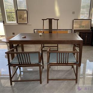 I1原木茶桌榆桌马木书蹄桌办公桌长实桌木工作POM台餐桌方桌批