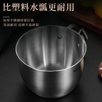 加厚不房水瓢家用勺锈子舀水钢厨水勺瓢水盛水舀洗米水漂Y-101漏