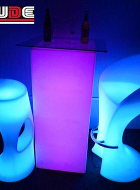 ed发光光吧台ELlD酒吧家具滚塑家具发光吧台椅发家KD-BS316具现货