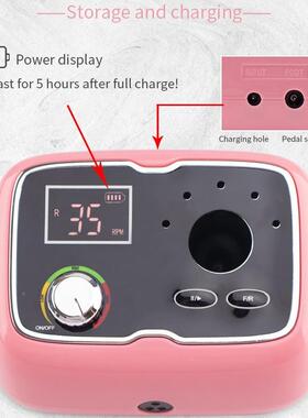 便电美捷甲打磨机36990充35000式手持笔式磨甲器美甲店