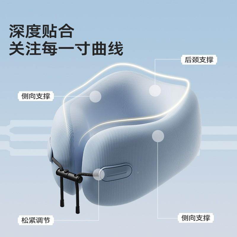 睡EVERYTHINK洞小包u型旅枕行颈枕可EC3折叠便携飞机荷睡觉护颈脖