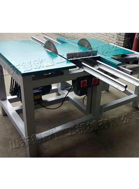 头木条齐头锯21148机双半自动木工双端割切机调节木工断可料溜边